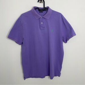 Polo Ralph Lauren Custom Slim Fit Short Sleeve Polo Lavender Purple L